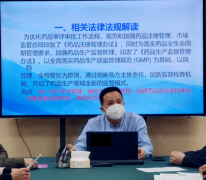 自治区药监局梧州检查分局领导亲临广西强寿药业集团公司专题宣讲党的二十大精神并进行药品GMP要点解读